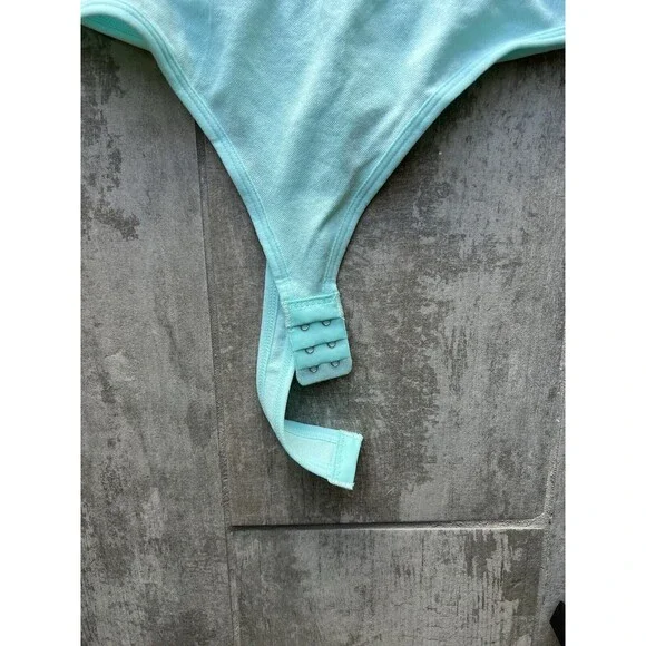 One Piece Tummy Control Seamless Thong Bodysuit Shaping Tank Top Slimming Mint M - Picture 11 of 15